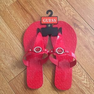 Guess red sandals size 28